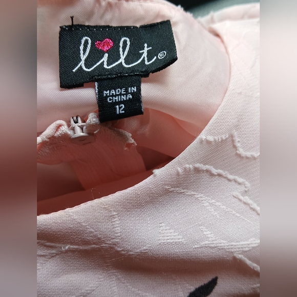 Lilt girls pink floral dress size 12 - Picture 4 of 6